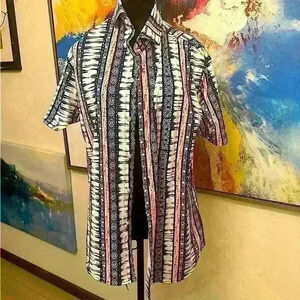 Cremieux Men's Medium Striped Shirt - NWT